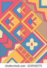 Pattern with pastel colors. Can be used as a background.