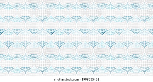 Moda de mosaico pastel de estilo oriental. Un adorno para el diseño interior, cocina, baldosas de baño, sala de estar, decoración de piscina o accesorios de relajación de agua. Ilustración vectorial.