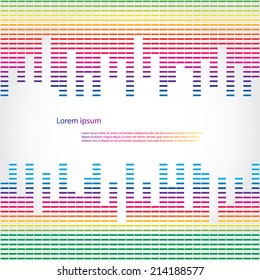 a pattern of pastels color mosaic background. Vector. 