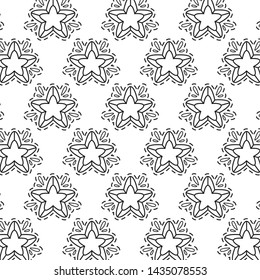 pattern patches of cute stars icon