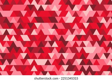 Pattern with patterned geometric elements in gradient red tones. vector abstract background for design