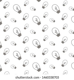 Pattern with paws with doodle style. Hand-drawn drawing. Vector ornament