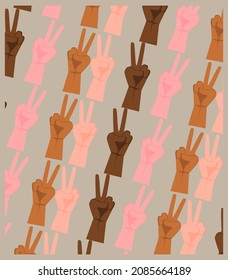 Muster des Friedenszeichens einfach