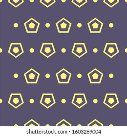 the pattern of pentagon whith yellow color