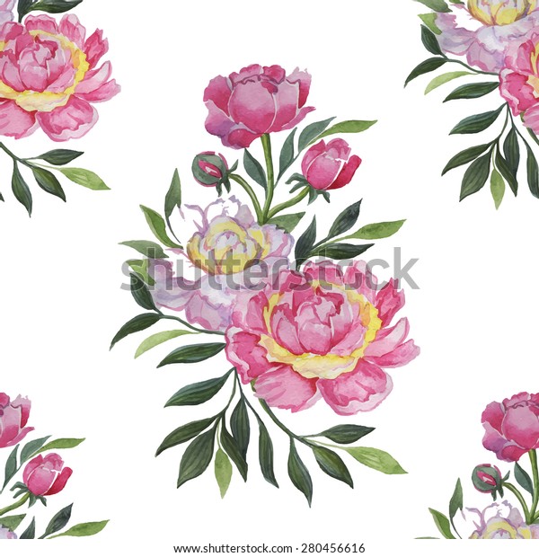 Colorful Floral Collectionwatercolor Stock Illustration 653024806