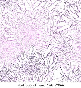 pattern of peony flowers