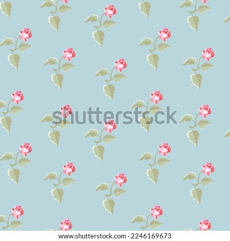 Pattern of peony flowers in pastel colors