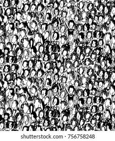 pattern of the people crowd