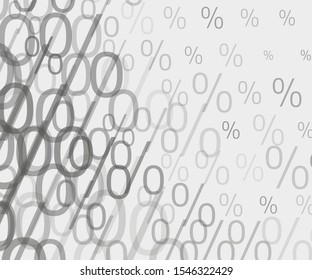 Pattern with percentage sign. Vector illustration. Black friday vector illustration. Modern sale design. Market retail sign. Black friday sale label. Percentage icon. Banner sale.