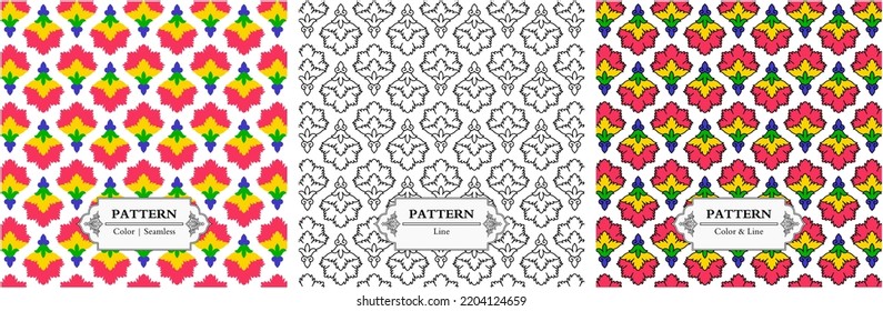 pattern persian arabic turkish islamic indian tibetan traditional colorful vector modular texture vintage ornate retro elegant ornamental borders floral ornaments