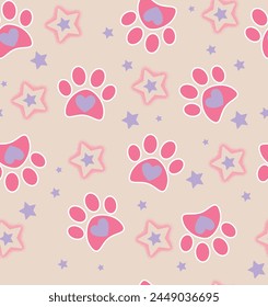 pattern pets cute love girl 