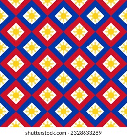 pattern of philippine flag. vector illustration