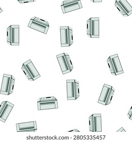 pattern phone fax machine cartoon. office symbol, print web, document paper phone fax machine sign vector