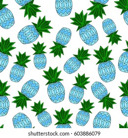 Pattern of pineapple.

