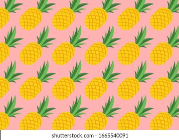 patrón de piña, vector, ilustrador