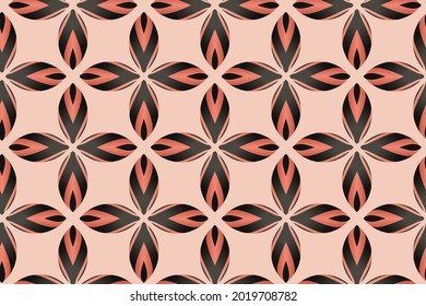 Pattern pink gradient spring gift wrapping paper vector illustration