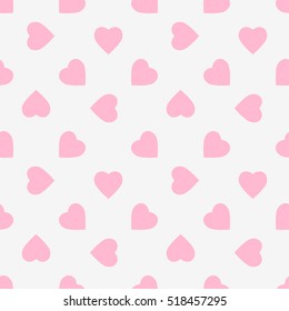 Pattern of pink hearts. Romance. Valentine's Day. Love.