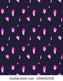 Pattern with pink lava lamp glowing bubbles. Purple background. Abstract design for wallpapers, logo, icon etc.