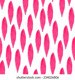 pattern of pink petals, watercolor