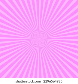pattern with pink, rose rays background. Vintage design. Vector illustration.