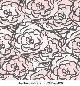 pattern of pink roses