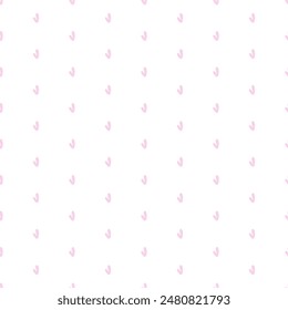 Pattern with pink specks in the shape of a heart. Vector