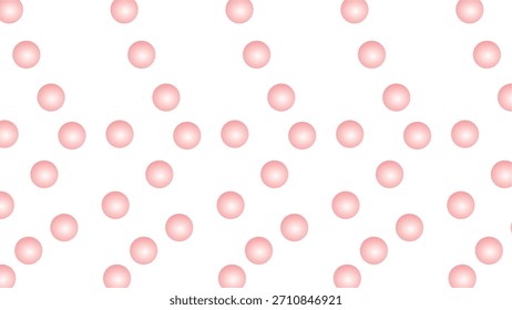 A pattern of pink spheres on a white background. A pattern of pink spheres on a white background.