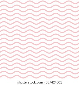 Pattern of pink wave with white background