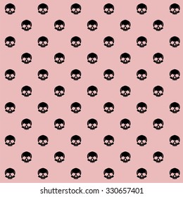 Pattern pirate skull wallpaper for tattoo parlor