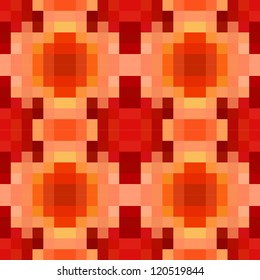 Pattern with pixel circles