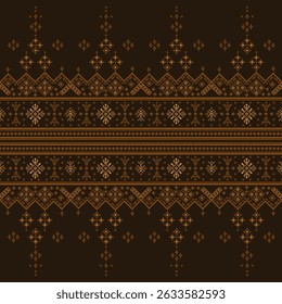 Pattern, pixel, fabric pattern, gold, brown background, wallpaper, carpet, square