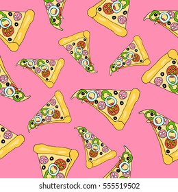 Pattern of pizza.