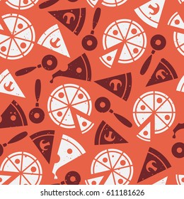 Pattern with pizza