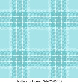 Pattern plaid background of textile tartan texture with a seamless check vector fabric in light and cyan colors.