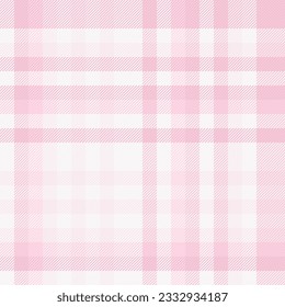 Pattern plaid check of tartan textile vector with a texture fabric background seamless in white and light colors.