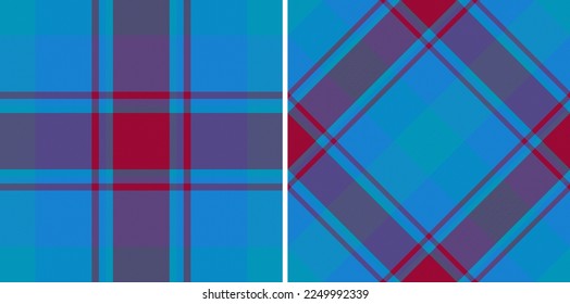 Pattern plaid check. Texture seamless fabric. Vector tartan textile background in set.