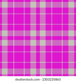 Pattern plaid texture. Textile check background. Seamless fabric tartan vector in pastel and violet colors.