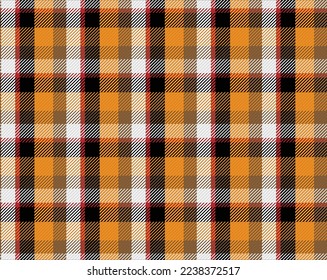 Pattern plaids design in ash, black, orange,  white. It is backgrounds for tablecloth, dress, skirt, napkin, or other Easter holiday textile design.