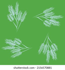 the pattern of plants in different backgrounds. Hand drew, highly realistic, vector plant for fabric, prints, invitation cards, and logo