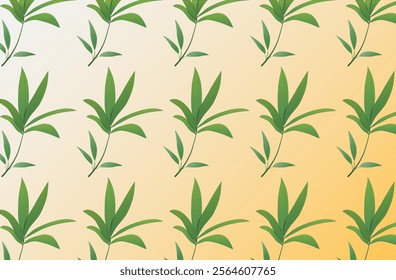 Pattern plants. Green long plant. Cool aquarium background illustration