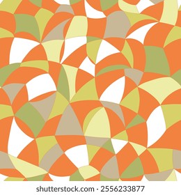 A pattern with plastic geometric elements