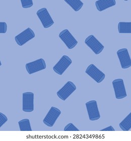 pattern plastic ice cube tray cartoon. frozen food, kitchen liquid plastic ice cube tray sign. seamless vector illustration