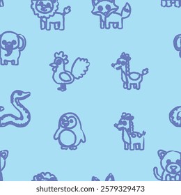 Pattern Playful Animal Character line
