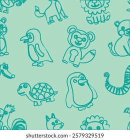 Pattern Playful Animal Character line