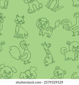 Pattern Playful Animal Character line