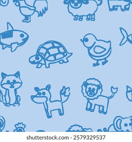 Pattern Playful Animal Character line