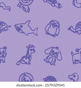 Pattern Playful Animal Character line