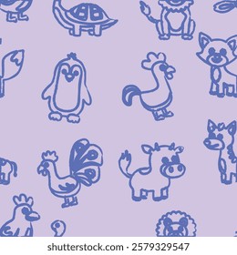Pattern Playful Animal Character line