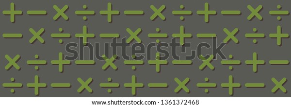 Pattern plus minus\
multiply divide vector