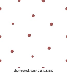 Pattern polka brown Little dots